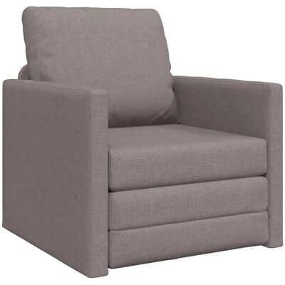 vidaXL Schlafsofa 60cm Taupe Stoff 4106626 vidaXL Schlafsofa 60cm Taupe Stoff 4106626