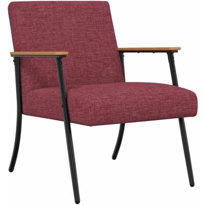 vidaXL Sessel Weinrot 59 x 75 x 78 cm Stoff 42017665 vidaXL Sessel Weinrot 59 x 75 x 78 cm Stoff 42017665