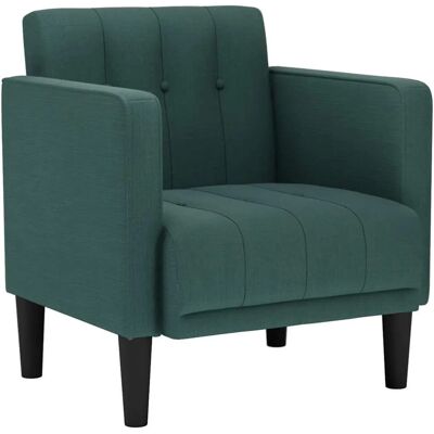 vidaXL Sessel mit Dunkelgrünem Stoff - Komfortabel, Vielseitig, Modern vidaXL Sessel mit Dunkelgrünem Stoff - Komfortabel, Vielseitig, Modern