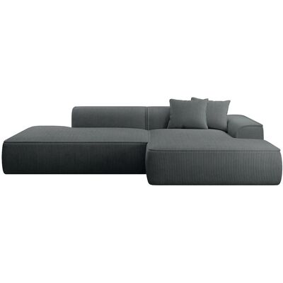 Vente-unique Sofa Ohne Schlafmöglichkeit Erynel Anthrazitgrau 305 cm Vente-unique Sofa Ohne Schlafmöglichkeit Erynel Anthrazitgrau 305 cm