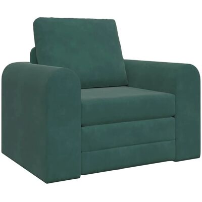 vidaXL Schlafsofa Dunkelgrün 98 x 71 x 83 cm Samt 4106668 vidaXL Schlafsofa Dunkelgrün 98 x 71 x 83 cm Samt 4106668