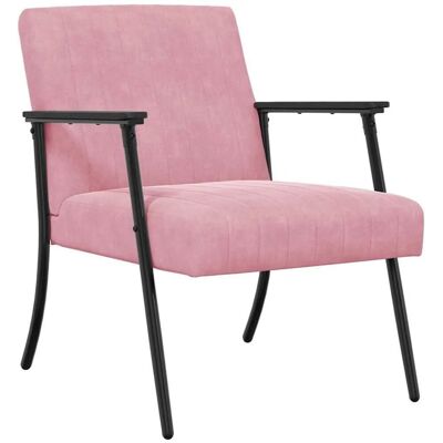 vidaXL Sessel Rosa 59 x 75 x 78 cm Samt 42017683 vidaXL Sessel Rosa 59 x 75 x 78 cm Samt 42017683