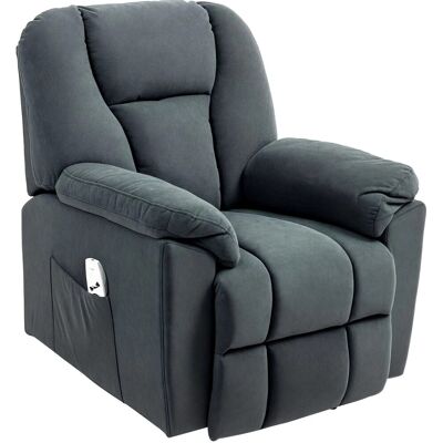 HOMCOM Relaxsessel mit Liegefunktion Polyester Dunkelgrau 97L x 88B x 101H cm HOMCOM Relaxsessel mit Liegefunktion Polyester Dunkelgrau 97L x 88B x 101H cm