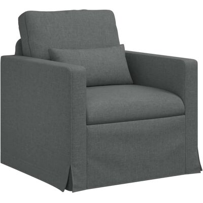 vidaXL Sofa Dunkelgrau 78 x 78 x 80 cm Stoff 42024349 vidaXL Sofa Dunkelgrau 78 x 78 x 80 cm Stoff 42024349