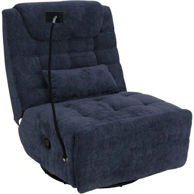 MCW Relaxsessel P92 Drehbar Kippfunktion Handyhalterung Stoff Blau MCW Relaxsessel P92 Drehbar Kippfunktion Handyhalterung Stoff Blau