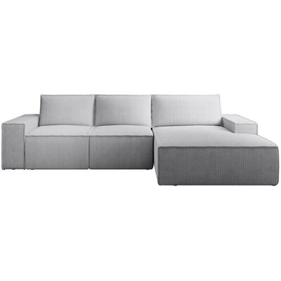 Vente-unique Schlafsofa Amelia Hellgrau 297 cm Vente-unique Schlafsofa Amelia Hellgrau 297 cm