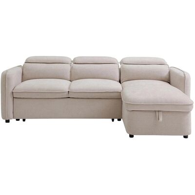 Vente-unique Schlafsofa Manuko Beige 235 cm Vente-unique Schlafsofa Manuko Beige 235 cm
