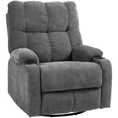 HOMCOM Relaxsessel mit Liegefunktion Schaukelfunktion Drehbar HOMCOM Relaxsessel mit Liegefunktion Schaukelfunktion Drehbar
