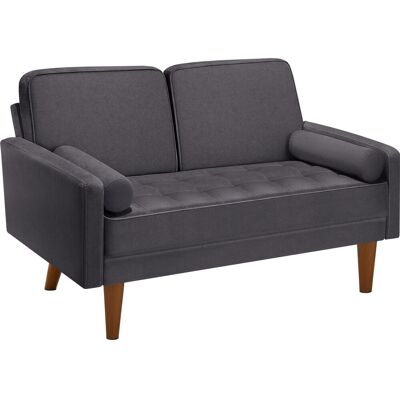 Tectake Sofa Skagen 2 Sitzer 300 kg Belastbar 15 cm Sitzpolster Mit Federkern und Steppmuster 135 x 76 x 85 cm Samtoptik Grau Tectake Sofa Skagen 2 Sitzer 300 kg Belastbar 15 cm Sitzpolster Mit Federkern und Steppmuster 135 x 76 x 85 cm Samtoptik Grau