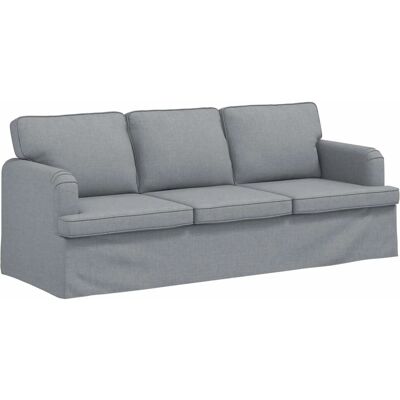 vidaXL Sofa Hellgrau 201 x 80 x 85 cm Stoff 42024497 vidaXL Sofa Hellgrau 201 x 80 x 85 cm Stoff 42024497
