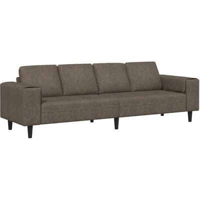 vidaXL Wohnzimmer Couch Dunkelgrau 250 x 77 x 76 cm 3335110 vidaXL Wohnzimmer Couch Dunkelgrau 250 x 77 x 76 cm 3335110