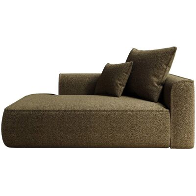 Vente-unique Recamiere Ohne Schlaffunktion Pineta Khaki 180 cm Vente-unique Recamiere Ohne Schlaffunktion Pineta Khaki 180 cm