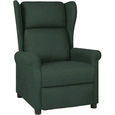 vidaXL Relaxsessel Dunkelgrün Stoff 340955 vidaXL Relaxsessel Dunkelgrün Stoff 340955