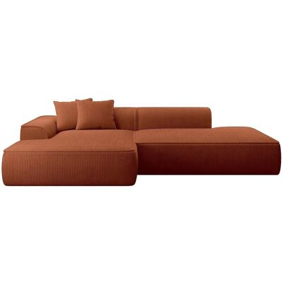 Vente-unique Sofa Ohne Schlafmöglichkeit Erynel Terracotta 305 cm Vente-unique Sofa Ohne Schlafmöglichkeit Erynel Terracotta 305 cm