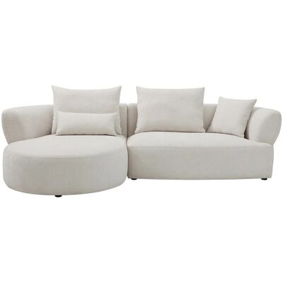 Vente-unique Sofa Ohne Schlafmöglichkeit Cusava Beige 280 cm Vente-unique Sofa Ohne Schlafmöglichkeit Cusava Beige 280 cm