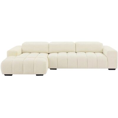 Vente-Unique Linker Ecksofa Beigefarbener Stoff - Sofa Vente-Unique Linker Ecksofa Beigefarbener Stoff - Sofa