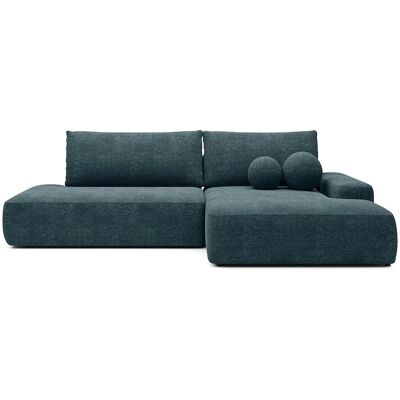 Vente-unique Schlafsofa Daviso Blau 276 cm Vente-unique Schlafsofa Daviso Blau 276 cm