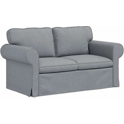 vidaXL Sofa Hellgrau 215 x 82 x 80 cm Stoff 42024299 vidaXL Sofa Hellgrau 215 x 82 x 80 cm Stoff 42024299