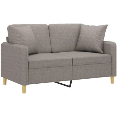 vidaXL 2-Sitzer-Sofa Taupe - Sofa vidaXL 2-Sitzer-Sofa Taupe - Sofa