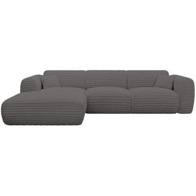Vente-unique Sofa Ohne Schlafmöglichkeit Pogni Anthrazitgrau 280 cm Vente-unique Sofa Ohne Schlafmöglichkeit Pogni Anthrazitgrau 280 cm