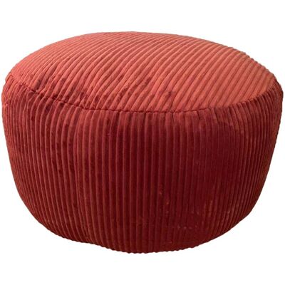 Relaxdays Pouf Cord Rost Waschbar 35 cm x 50 cm 1 kg Relaxdays Pouf Cord Rost Waschbar 35 cm x 50 cm 1 kg