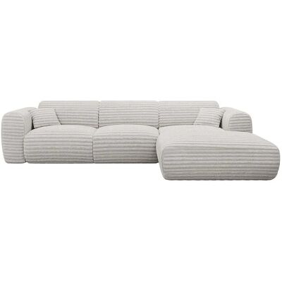 Vente-unique Sofa Ohne Schlafmöglichkeit Pogni Hellgrau 280 cm Vente-unique Sofa Ohne Schlafmöglichkeit Pogni Hellgrau 280 cm