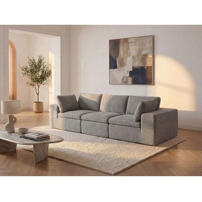 Vente-unique Modulierbares Sofa Cortoline Grau 304 cm Vente-unique Modulierbares Sofa Cortoline Grau 304 cm