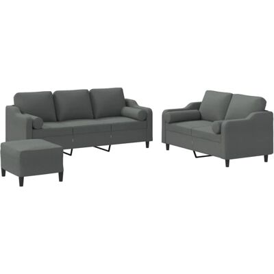 Vidaxl Sofaset - Strapazierfähiger Stoff, Stilvoll & Kompakt Vidaxl Sofaset - Strapazierfähiger Stoff, Stilvoll & Kompakt