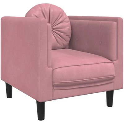 Vidaxl Rosa Samt Sessel - Wohnzimmermöbel Vidaxl Rosa Samt Sessel - Wohnzimmermöbel