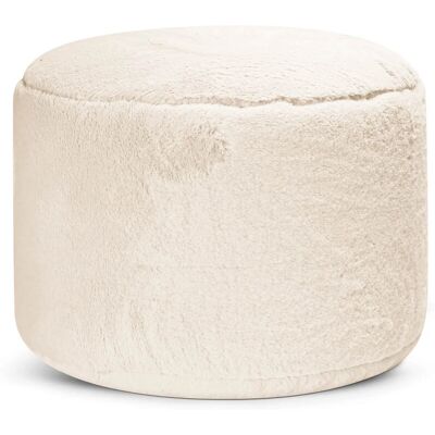 mokebo Pouf aus Kunstfell Der Flauschige Fußhocker oder Sitzpouf aus Faux fur in Beige mokebo Pouf aus Kunstfell Der Flauschige Fußhocker oder Sitzpouf aus Faux fur in Beige