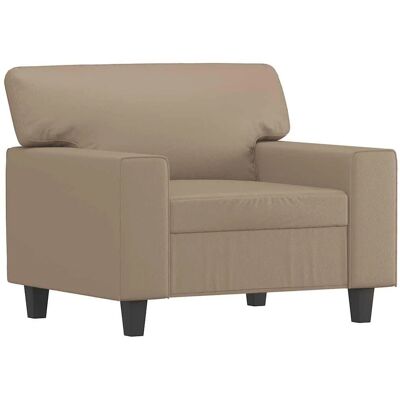 Vidaxl - Sessel aus Kunstleder in Cappuccino - 60 cm Vidaxl - Sessel aus Kunstleder in Cappuccino - 60 cm