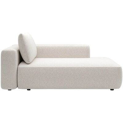 Vente-unique Recamiere Ohne Schlaffunktion Daviso Cremefarben 185 cm Vente-unique Recamiere Ohne Schlaffunktion Daviso Cremefarben 185 cm