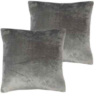 Bestlivings Kissenhülle Kuschel Kissenbezug mit Reißverschluss 45 x 45 cm Anthrazit 2er Pack Bestlivings Kissenhülle Kuschel Kissenbezug mit Reißverschluss 45 x 45 cm Anthrazit 2er Pack