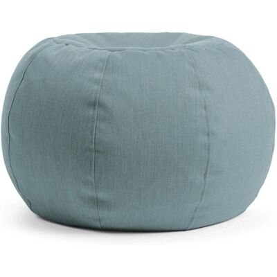 mokebo Outdoor Pouf Der Kugelige 60x45cm für Balkon & Garten Sitzhocker rund oder Bodenkissen in Himmelblau mokebo Outdoor Pouf Der Kugelige 60x45cm für Balkon & Garten Sitzhocker rund oder Bodenkissen in Himmelblau