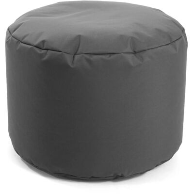 mokebo Outdoor Pouf o Hocker in Anthrazit Der Ruhepouf Fußhocker mit EPS-Perlen Füllung und Cover mokebo Outdoor Pouf o Hocker in Anthrazit Der Ruhepouf Fußhocker mit EPS-Perlen Füllung und Cover