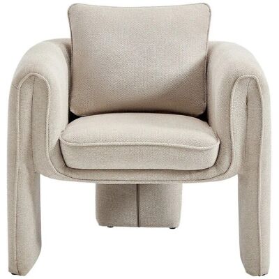 Vente-unique Sessel Mit Gerader Rückenlehne Jolipia Beige 82 cm Vente-unique Sessel Mit Gerader Rückenlehne Jolipia Beige 82 cm