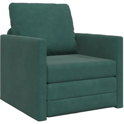 vidaXL Schlafsofa Dunkelgrün 74 x 77 x 81 cm Samt 4106616 vidaXL Schlafsofa Dunkelgrün 74 x 77 x 81 cm Samt 4106616