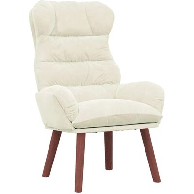 vidaXL Relaxsessel Creme 69 x 74 x 93 cm Samt 42001895 vidaXL Relaxsessel Creme 69 x 74 x 93 cm Samt 42001895