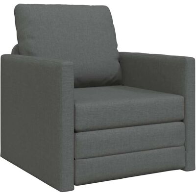 vidaXL Schlafsofa Dunkelgrau 74 x 77 x 81 cm Stoff 4106622 vidaXL Schlafsofa Dunkelgrau 74 x 77 x 81 cm Stoff 4106622