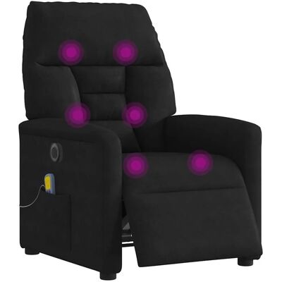 vidaXL Massagesessel Elektrisch Schwarz Mikrofasergewebe 3303083 vidaXL Massagesessel Elektrisch Schwarz Mikrofasergewebe 3303083