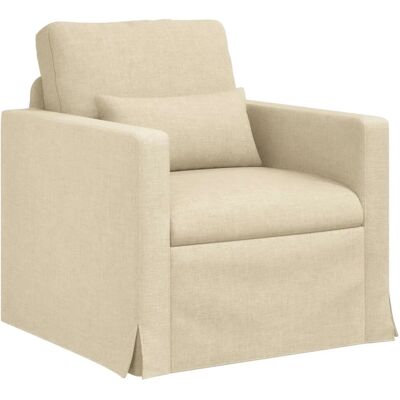 vidaXL Sofa Creme 78 x 78 x 80 cm Stoff 42024353 vidaXL Sofa Creme 78 x 78 x 80 cm Stoff 42024353