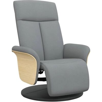 vidaXL Relaxsessel mit Fußstütze - Manuell, 360° Dreh, Grau vidaXL Relaxsessel mit Fußstütze - Manuell, 360° Dreh, Grau