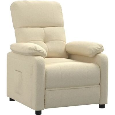 vidaXL Relaxsessel Creme Stoff 348284 vidaXL Relaxsessel Creme Stoff 348284