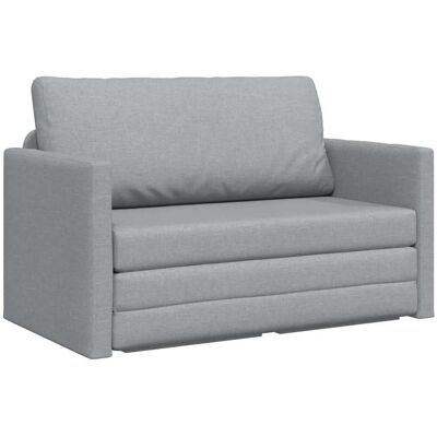 vidaXL Schlafsofa 110cm Hellgrau Stoff 4106691 vidaXL Schlafsofa 110cm Hellgrau Stoff 4106691