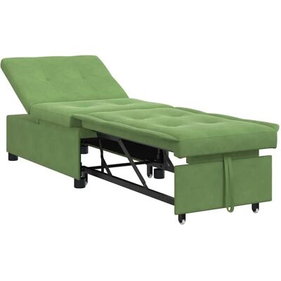 vidaXL Schlafsofa Hellgrün 194 x 67 x 82 cm Samt 42008597 vidaXL Schlafsofa Hellgrün 194 x 67 x 82 cm Samt 42008597