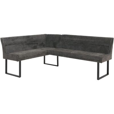 MCW Eckbank O81 Öko-Tex Chenille Stoff/Textil Metall 159x210cm Dunkelgrau MCW Eckbank O81 Öko-Tex Chenille Stoff/Textil Metall 159x210cm Dunkelgrau