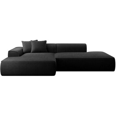 Vente-unique Sofa Ohne Schlafmöglichkeit Erynel Schwarz 305 cm Vente-unique Sofa Ohne Schlafmöglichkeit Erynel Schwarz 305 cm