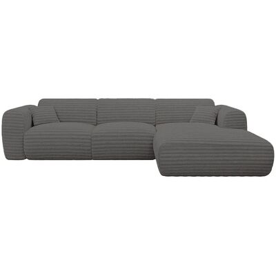 Vente-unique Sofa Ohne Schlafmöglichkeit Pogni Anthrazitgrau 280 cm Vente-unique Sofa Ohne Schlafmöglichkeit Pogni Anthrazitgrau 280 cm