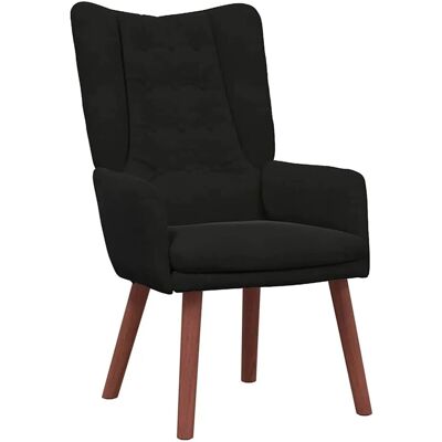 vidaXL Relaxsessel Schwarz 63 x 67 x 94 cm Samt 42001820 vidaXL Relaxsessel Schwarz 63 x 67 x 94 cm Samt 42001820
