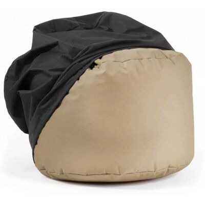 mokebo Outdoor Pouf o Hocker in Beige mit Wasserabweisender Schutzhülle Der Ruhestifter Fußhocker mit EPS-Perlen Füllung und Cover mokebo Outdoor Pouf o Hocker in Beige mit Wasserabweisender Schutzhülle Der Ruhestifter Fußhocker mit EPS-Perlen Füllung und Cover